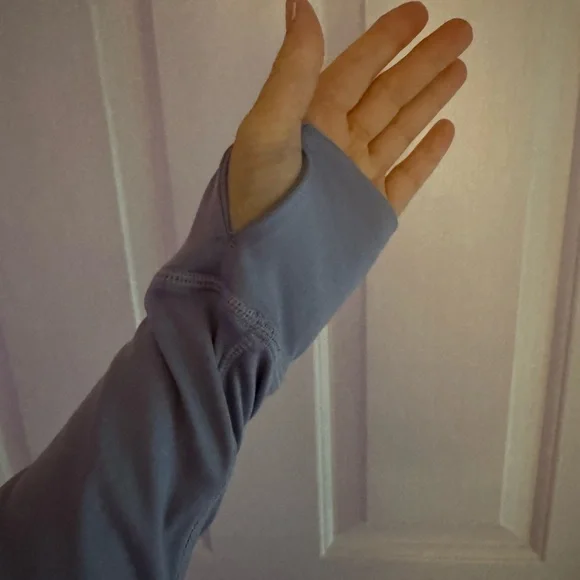 90 Degree By Reflex Light Purple Zip-Up Jacket stretchy - Picture 7 of 7